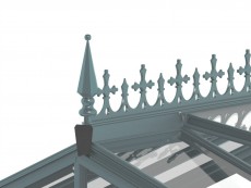 Hercules Old Cottage Green Cresting and finials 8ft